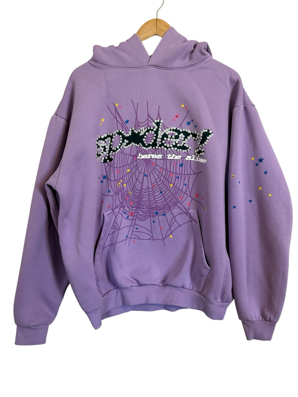 Sp5der Worldwide Acai Purple Web Hoodie Young Thug Spider Size XL